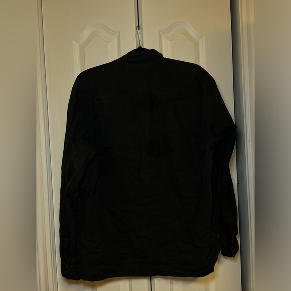 Versace Dolm - Vintage Men's Black Luxury Long Sleeve Blouse in Size XXL - Picture 2 of 12